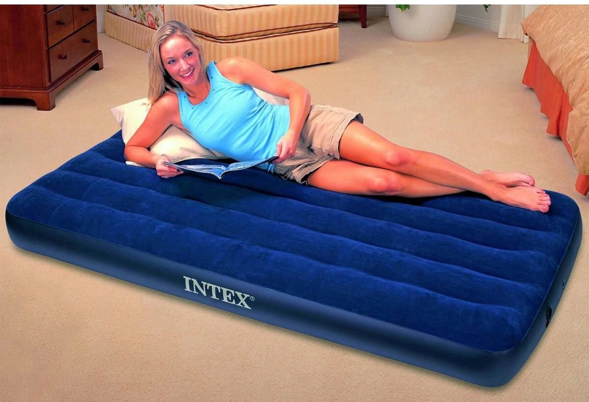 Đệm hơi đơn INTEX 76cm 68950 (có kèm bơm) Đệm hơi đơn INTEX 76cm 68950 (có kèm bơm)