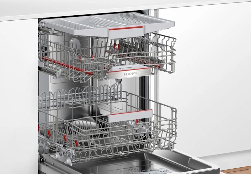 Bosch SMI6YCS02E thiết kế 3 giàn rửa rộng rãi