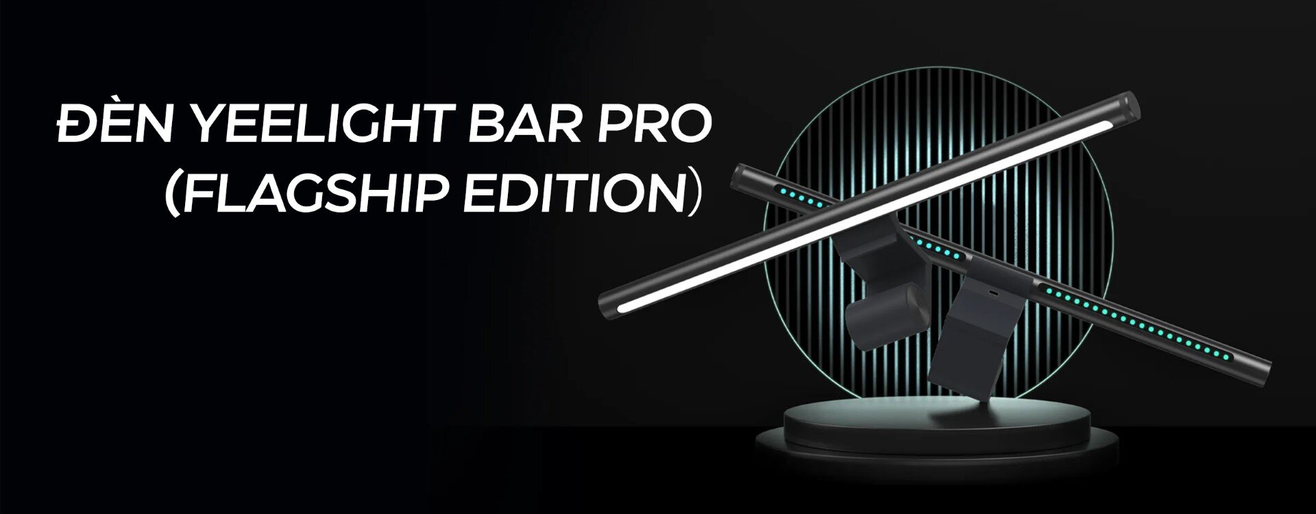 Đèn treo màn hình thông minh Yeelight Light Bar Pro - Màu đen - Phiên bản US (Flagship Edition)