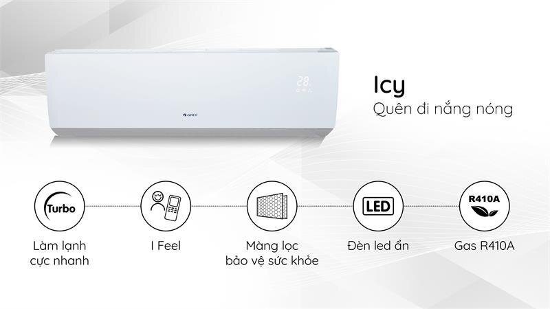 Điều hòa 2 chiều Gree GWH12IC-K3N9B2J - 12.000BTU
