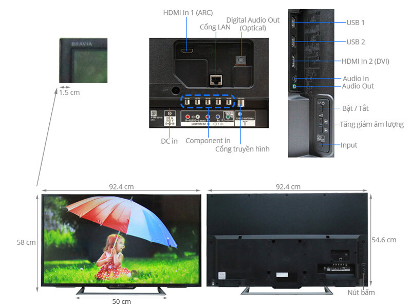 Internet Tivi Sony 40 inch 40R550C Internet Tivi Sony 40 inch 40R550C