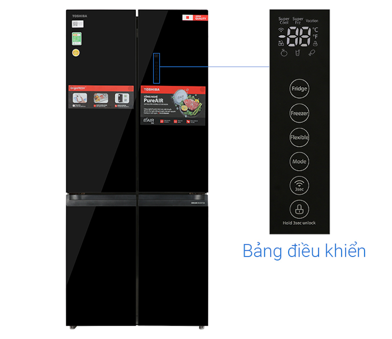 Tủ lạnh Toshiba Inverter 515 lít GR-RF677WI-PGV(22)-XK