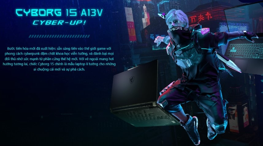 Laptop MSI Gaming Cyborg 15 (A12UC-621VN)