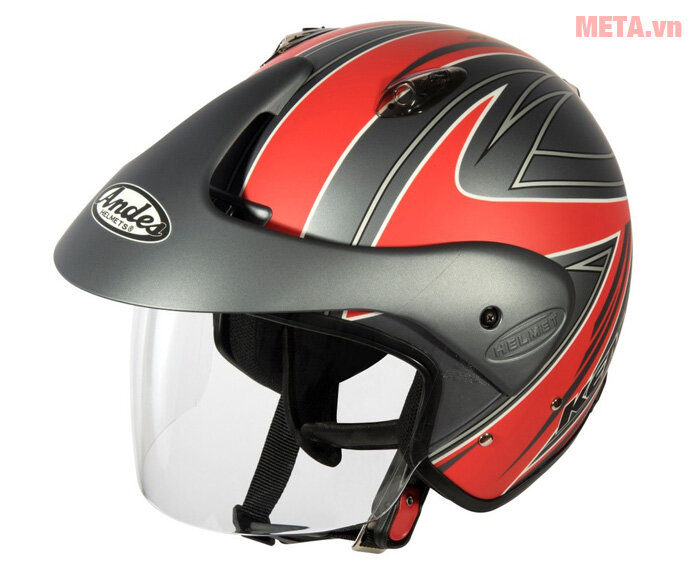 Mũ bảo hiểm 3/4 Andes 3S-306E (AS-306E) tem nhám (Size 57~59 cm) Mũ bảo hiểm 3/4 Andes 3S-306E (AS-306E) tem nhám (Size 57~59 cm)