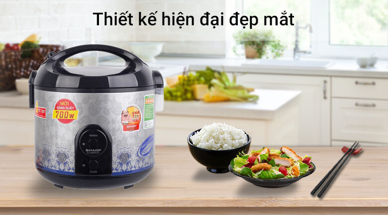 Nồi cơm điện Sharp 1.8 lít KS-NR19STV