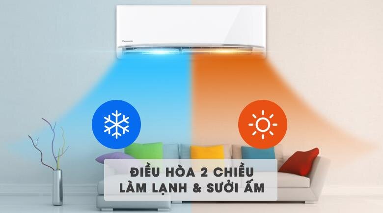 Điều hòa Panasonic 2 chiều Inverter CS-YZ9UKH-8 9.000BTU