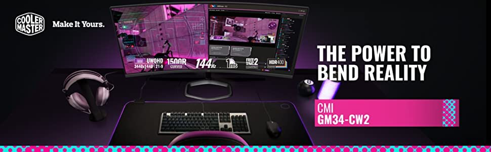 Màn hình Cooler Master GM34 CW2-US