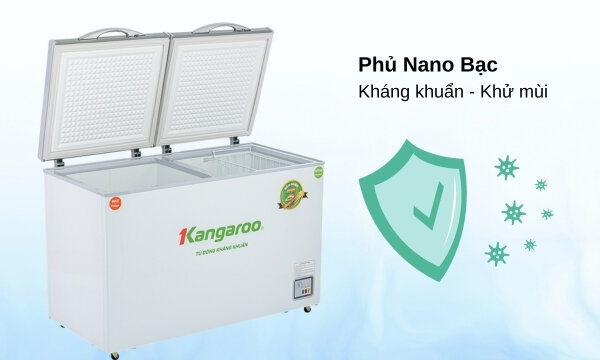 Tủ đông kháng khuẩn Kangaroo 286 lít KGFZ399IC1 công nghệ nano bạc kháng khuẩn
