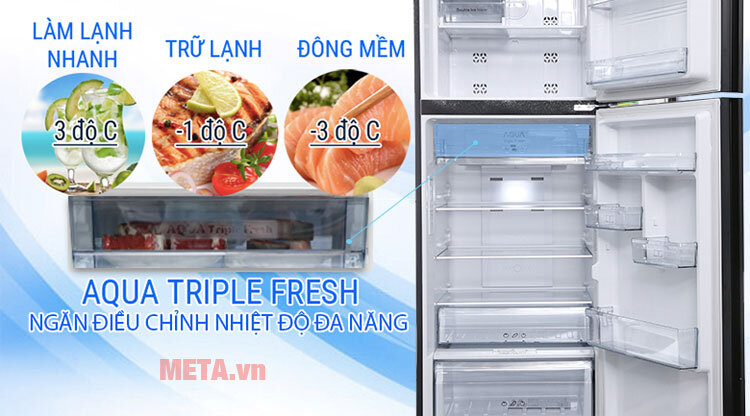 Tủ lạnh Inverter Aqua AQR-IG356DN (345 lít)