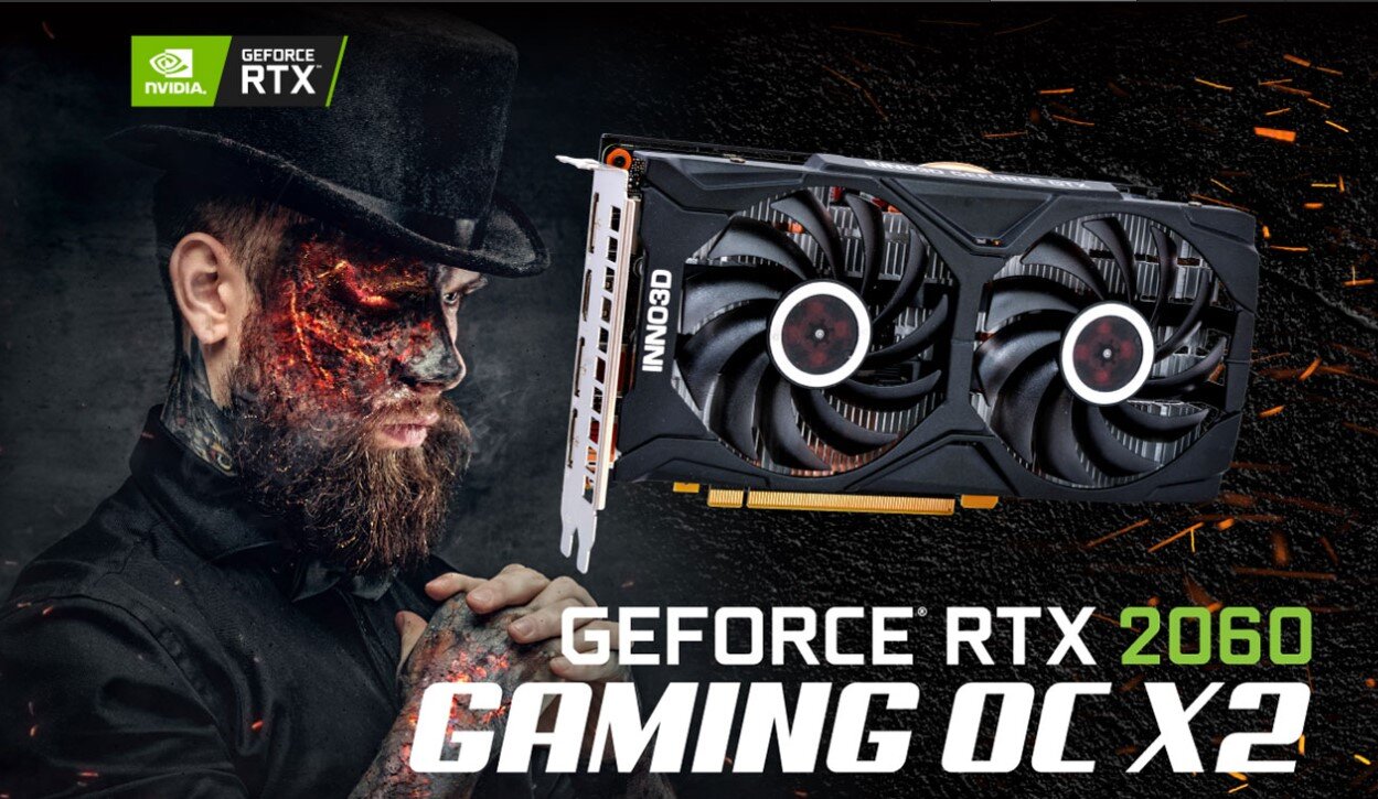 Card màn hình Inno3D RTX 2060 GAMING OC X2 6GB