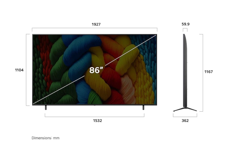 Smart Tivi NanoCell LG 4K 86 inch 86NANO80ASA