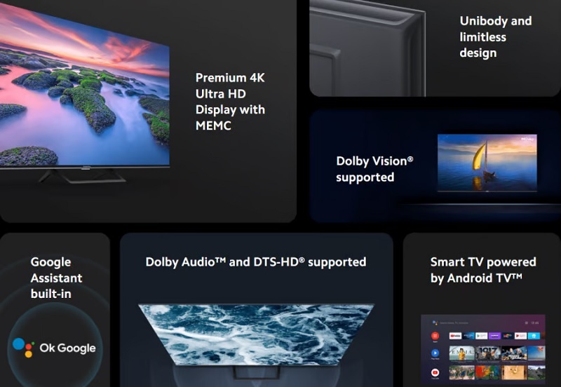 Smart Tivi Xiaomi A2 58 inch L58M7-EASEA Smart Tivi Xiaomi A2 58 inch L58M7-EASEA