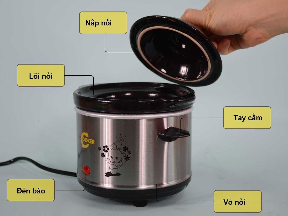 Nồi nấu cháo đa năng Hàn Quốc BBcooker BS07 (0,7 lít)