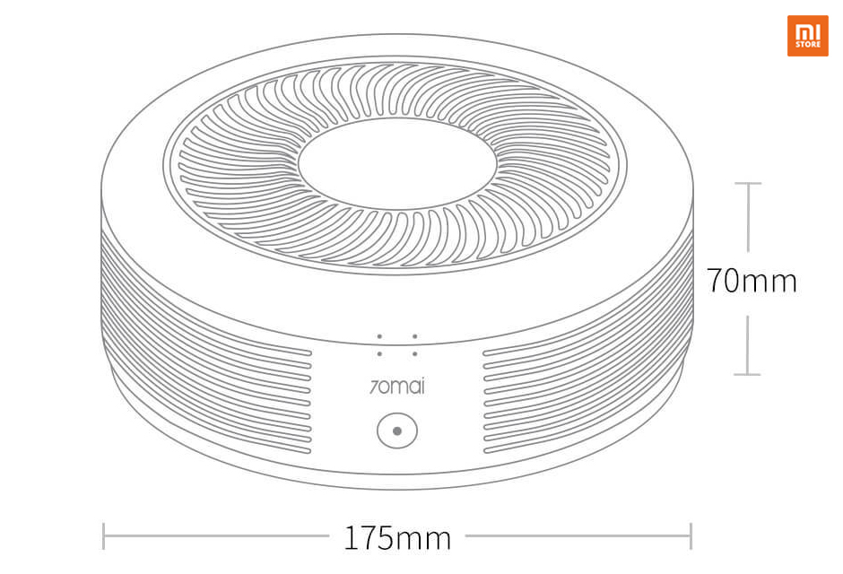 70 воздуха. 70mai Air Purifier Pro.