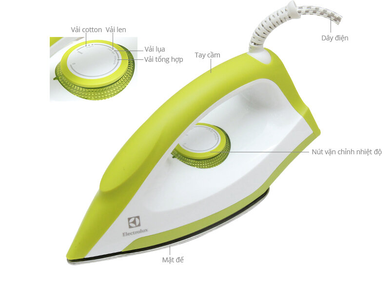 Thông số kỹ thuật Bàn ủi khô Electrolux EDI1014