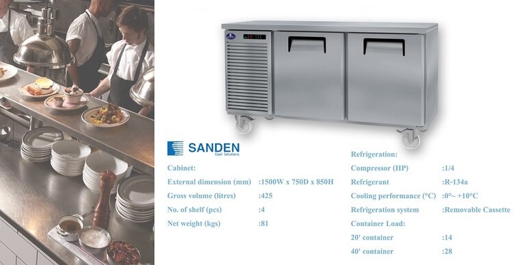 bàn mát Sanden SCR3-1507-AR