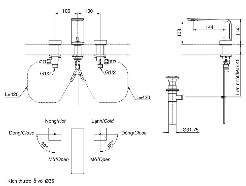 voi-lavabo-gat-gu-nong-lanh-zl-toto-tlp02301b