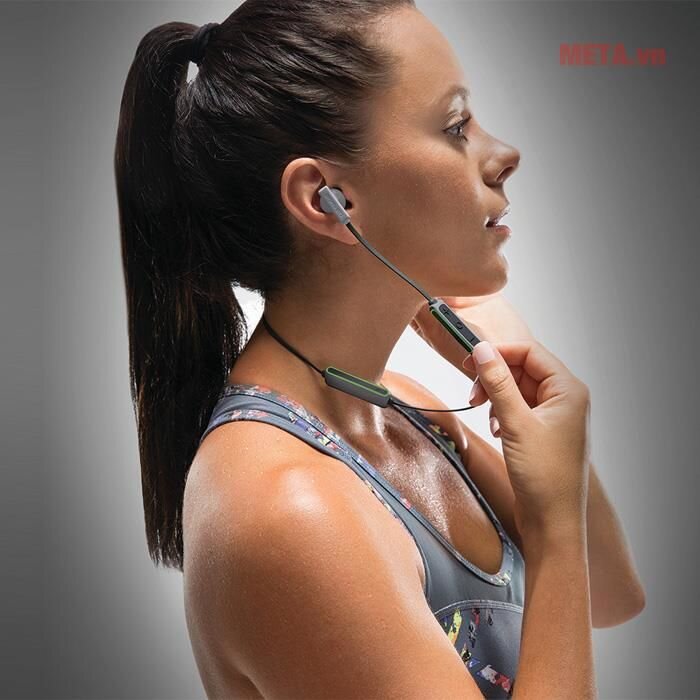 Tai nghe thể thao không dây Bluetooth Braven Flye Sport - Silver/Green