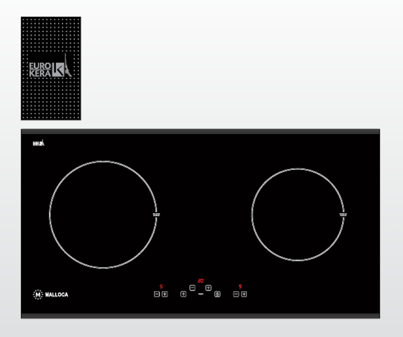 Bếp từ 2 vùng nấu Malloca MH-02I D còn được tích hợp chức năng Booster nấu nhanh