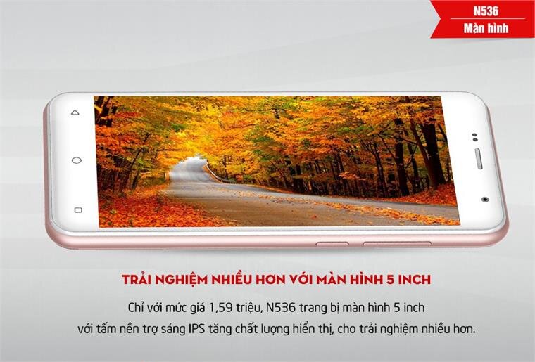 Điện thoại Masstel N536 Gold Điện thoại Masstel N536 Gold