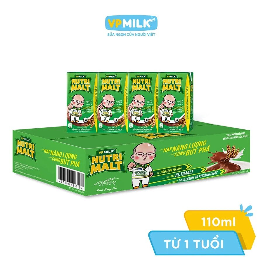 Sữa ca cao mầm lúa mạch Nutrimalt 4x110ml
