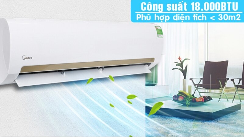 Điều hòa Midea 18000 BTU 1 Chiều MSAFII-18CRN8 Gas R-32