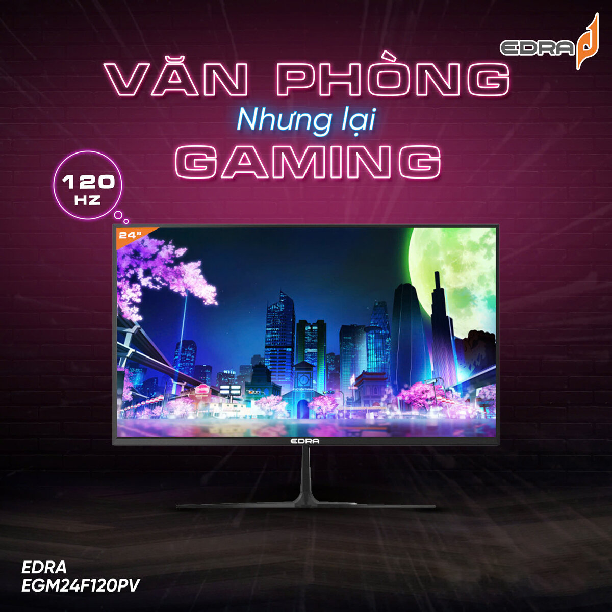 Màn hình Edra EGM24F120PV