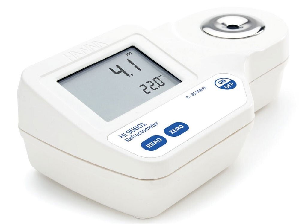 Khúc xạ kế đo độ ngọt Brix trong thực phẩm Hanna HI96801