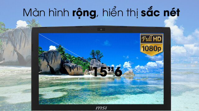 Laptop MSI GL62M 7RDX i5 7300HQ/8GB/1TB/2GB GTX1050/Win10