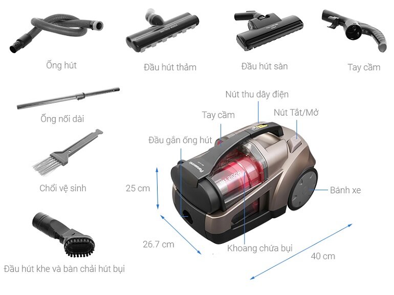 Máy hút bụi Panasonic MC-CL787TN49