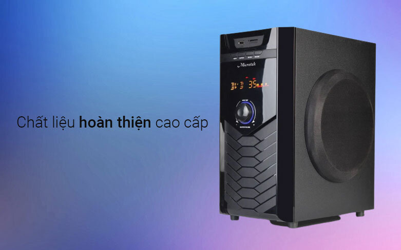 Loa Bluetooth Microtek X-218BT (3.1) | Chất liệu hoàn thiện cao cấp