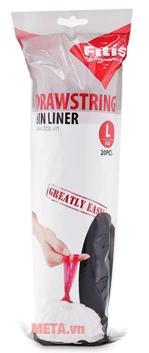 Bộ 5 túi rác dây rút Fitis BLNL-801 (BLNS-801)