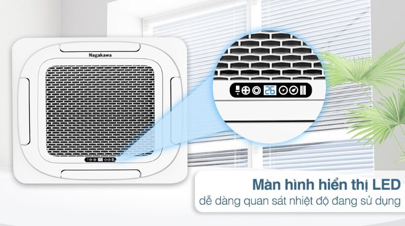 Điều hòa âm trần Nagakawa 18000 BTU 1 chiều NT-C18R1T20 gas R-410A