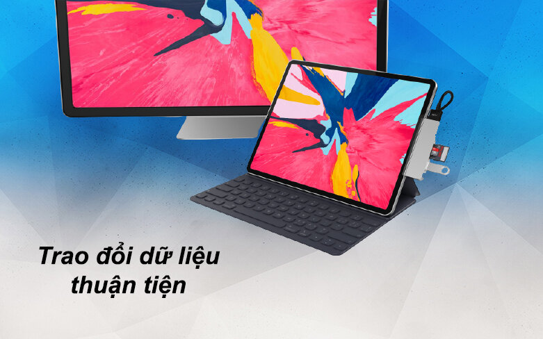Hub Hyperdrive 6 in 1 HD319B-GR-3 | Trao đổi dữ liệu thuận tiện