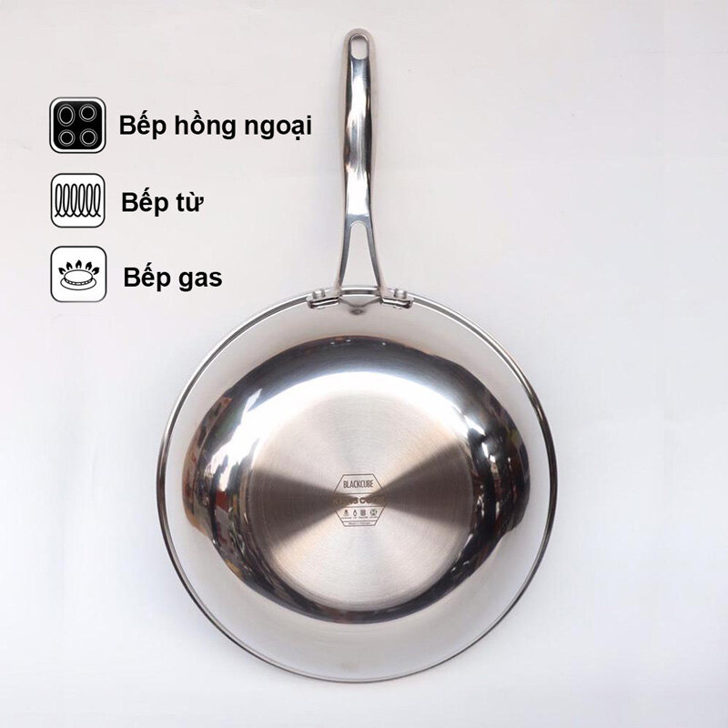 Chảo Kims Cook 3 lớp đáy từ dùng được trên nhiều loại bếp