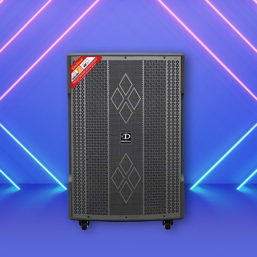 Mặt trước loa Dalton DA-118XP là tấm lưới kim loại bền chắc có hoa văn đẹp mắt