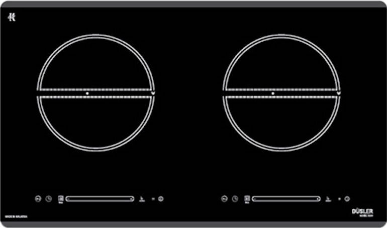 Bếp từ âm 2 vùng nấu Dusler DL-7600 Plus được thiết kế lắp âm gọn gàng 