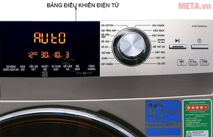 Máy giặt cửa trước Aqua 8.5kg AQD-DD850A