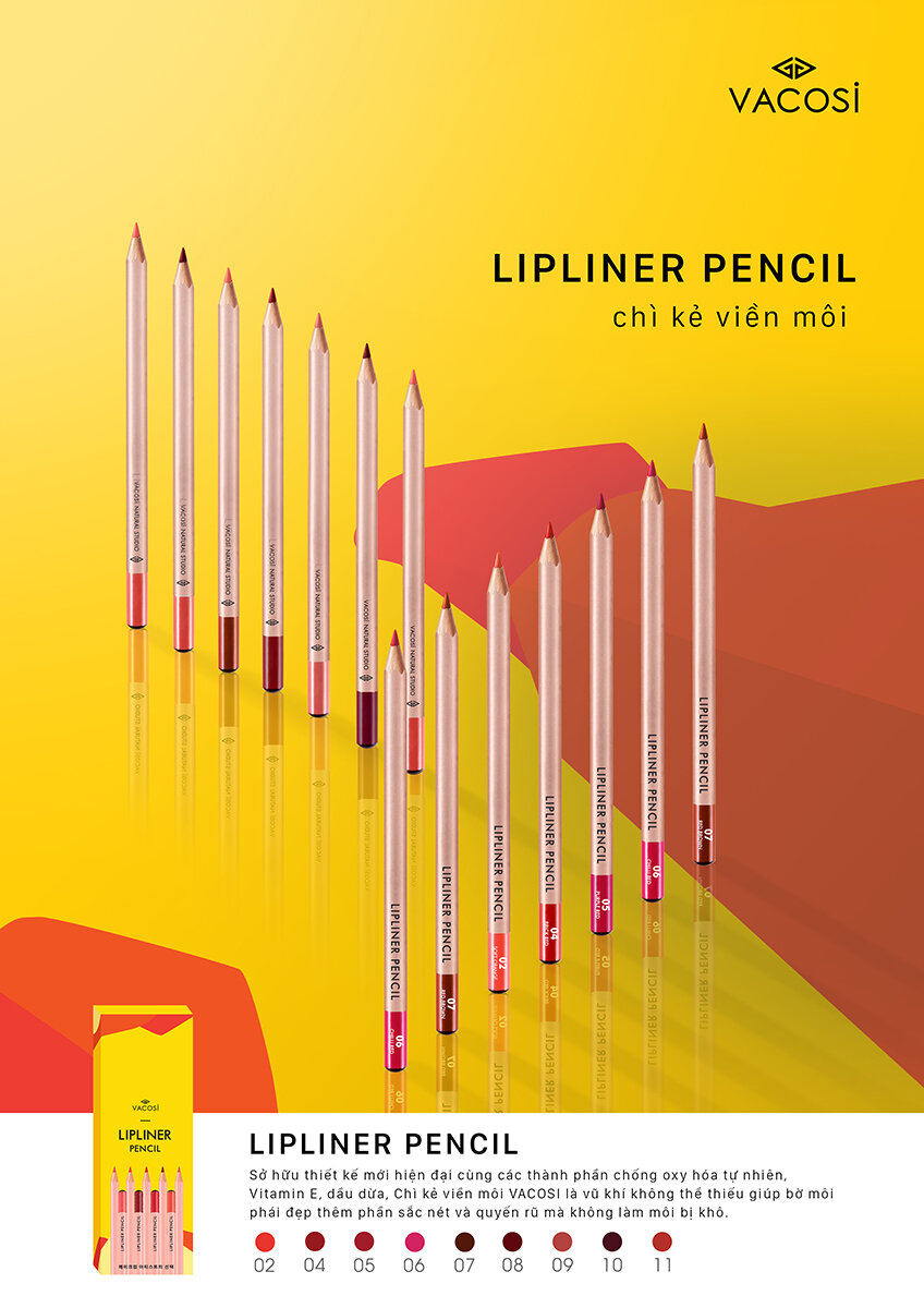 Chì Kẻ Môi Vacosi Chì Kẻ Môi Vacosi Natural Studio Lipliner Pencil