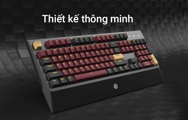 Bàn phím cơ Akko MOJIKE GK1 Black Red | Thiết kế thông minh