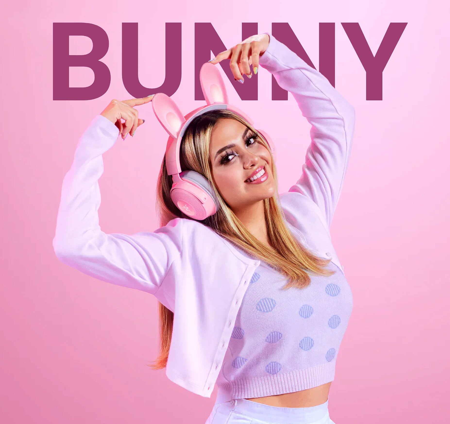 Tai nghe gaming có dây Razer Kraken Kitty V2 Pink _ RZ04-04730200-R3M1