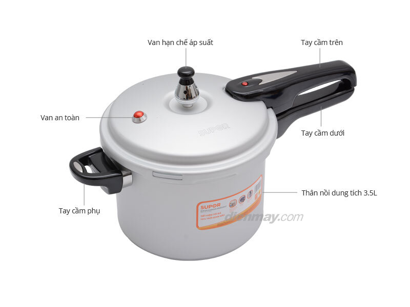 Nồi áp suất Supor YL18FB, 3.5 lít Nồi áp suất Supor YL18FB, 3.5 lít