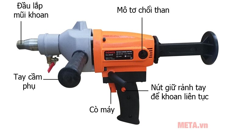 Máy khoan rút lõi bê tông Gomes GCD-95