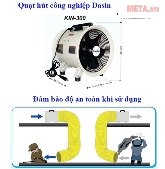 Quạt hút Dasin KIN-300