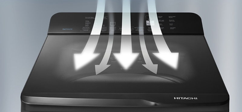 Máy giặt Hitachi Inverter 10.5 kg LTL H0MVW0T GG 8 Máy giặt Hitachi Inverter 10,5 kg H0MVW0T GG