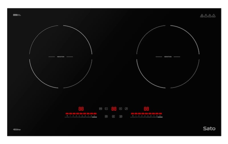 Bếp từ Sato SIH821 N8 (B) thiết kế đẹp mắt (Ảnh: Sato).