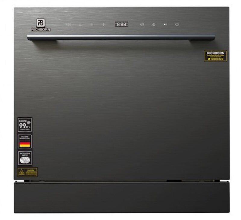Máy rửa bát Richborn RDS6060MUS được trang bị công nghệ rửa nước nóng tiên tiến