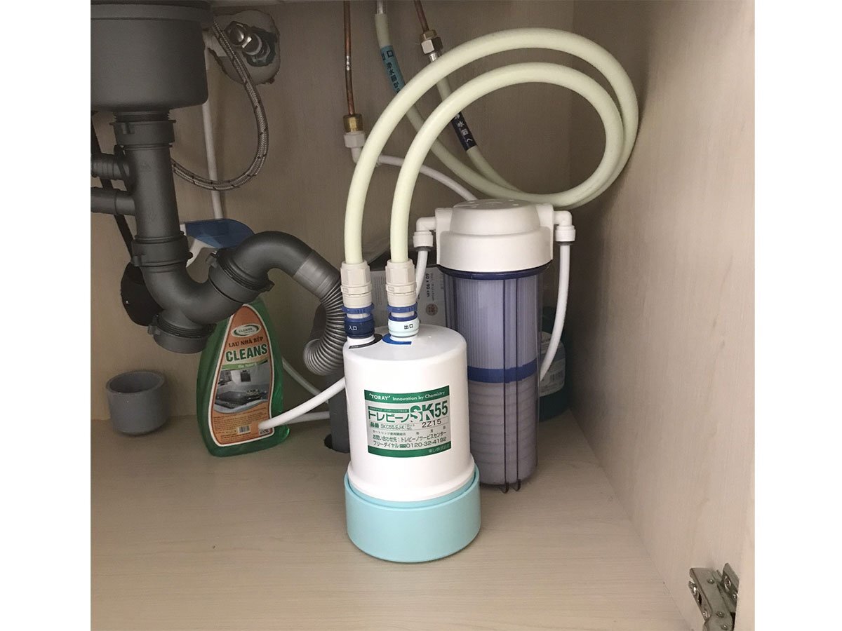 Máy lọc nước để gầm tủ bếp Torayvino SK55EJ-K-3SET