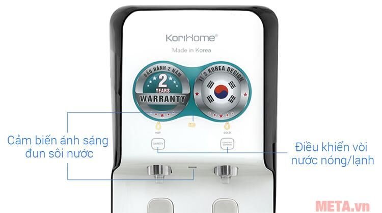 Máy lọc nước RO có tích hợp nóng lạnh Korihome WPK-838