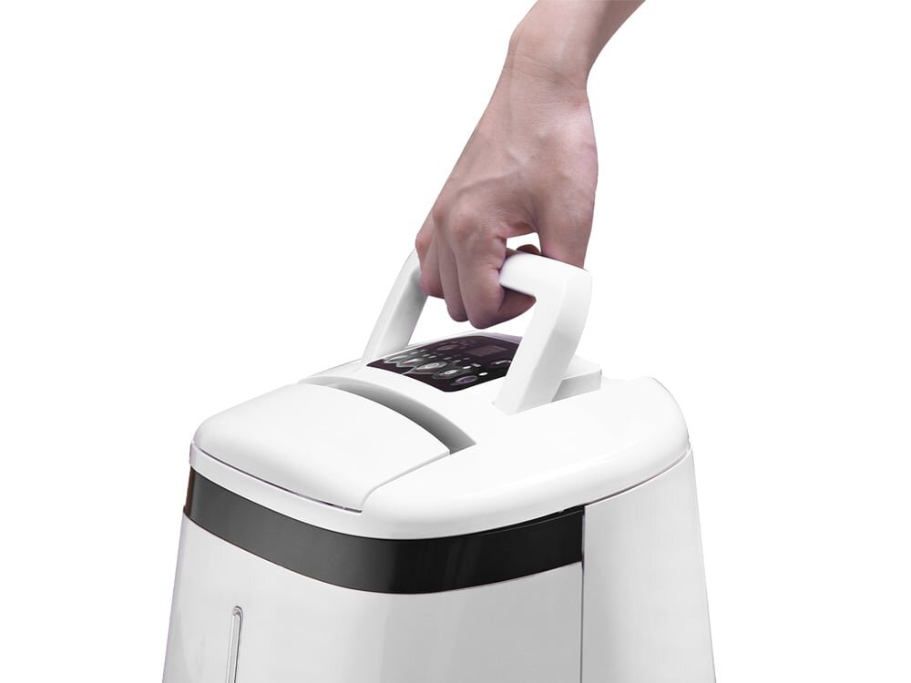 Máy hút ẩm không khí Elmich DE-3922 đi kèm tay cầm chắc chắn, chống trơn trượt